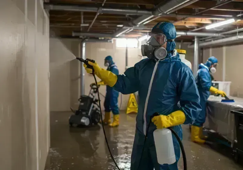 Basement Sanitization and Antimicrobial Treatment process in Maywood, IL